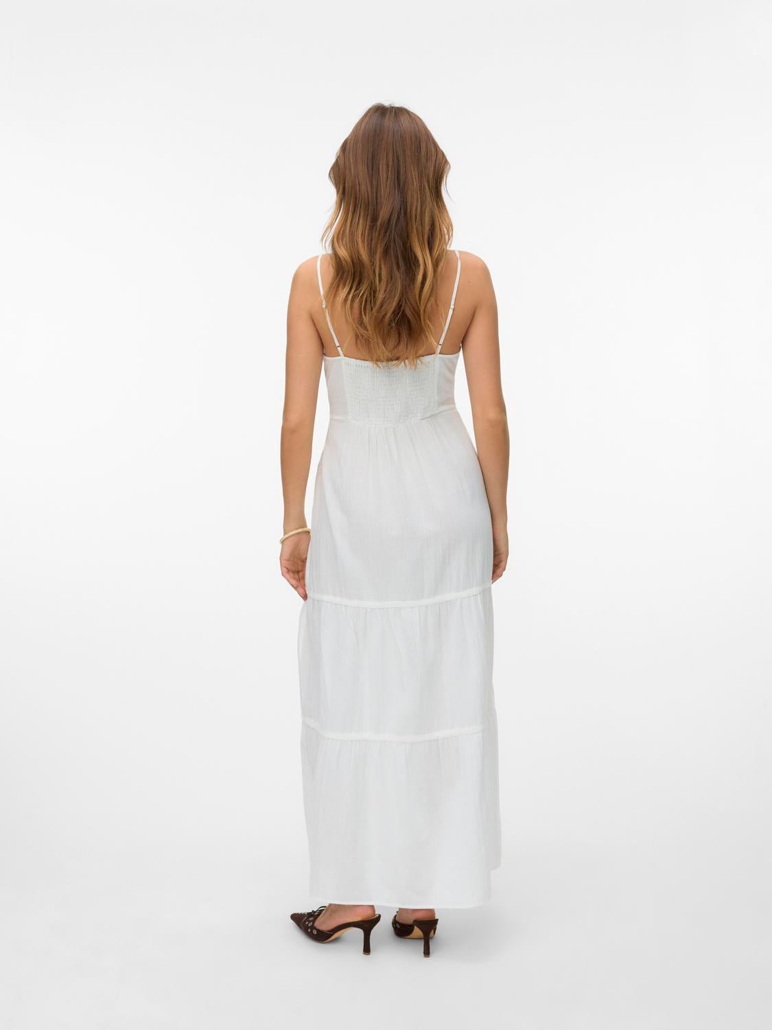 VMQUINCY Long Dress - Snow White - VERO MODA & VILA Bergvik